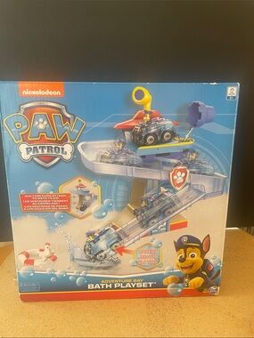 Nickelodeon Paw Patrol Adventure Bay Bath Playset - Blue, Red, Yellow